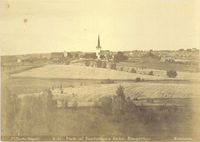 No. 26. Parti af Norderhovs Kirke, Ringerige.  P.…