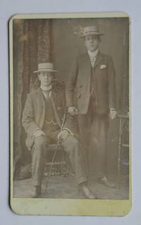 Carte De Visite Photograph: A Studio Portrait of Two Finely Dressed Young Men. by G. B. Rhodes