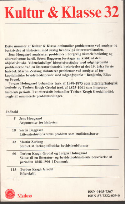 Kultur og klasse 32. Historie -…