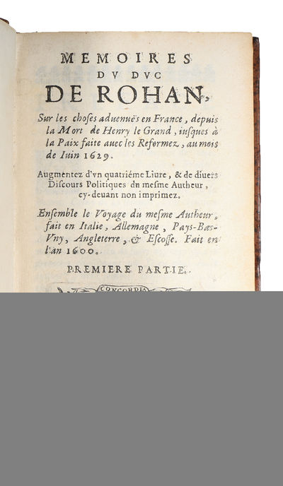 Mémoires du duc de Rohan sur les choses advenues en France. 2 vols. (photo 4)