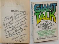 Giant talk: an anthology of third world writings by Troupe, Quincy and Ranier Schulte, comps - 1975