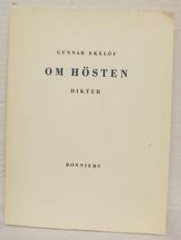 Om hösten. Dikter.