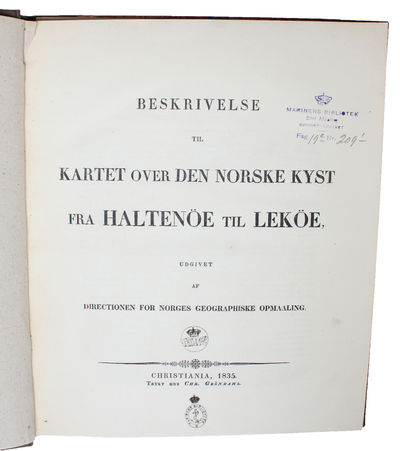 Beskrivelse til Kartet over den Norske Kyst.…