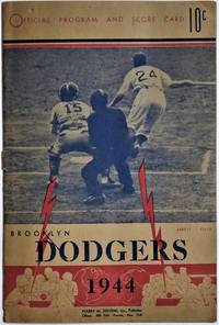 Official Program and Score Card Brooklyn Dodgers 1944