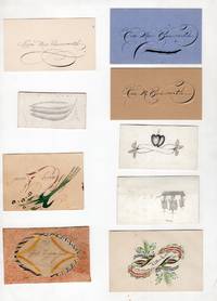 Eight (8) Hand-lettered Calling Cards/Friendship Tokens