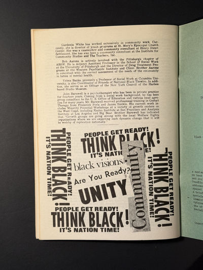 Black Caucus. ABSW Journal. Vol. IIII...; (photo 4)