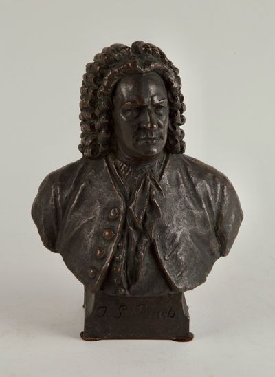 Portrait bust in bronze by the German artist Carl Ludwig Seffner (1861-1932). Signed C. Seffner and dated 1895 by the artist