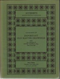 Important Old Master Drawings from the Collection of David Daniels, Esq. 25 April 1978.