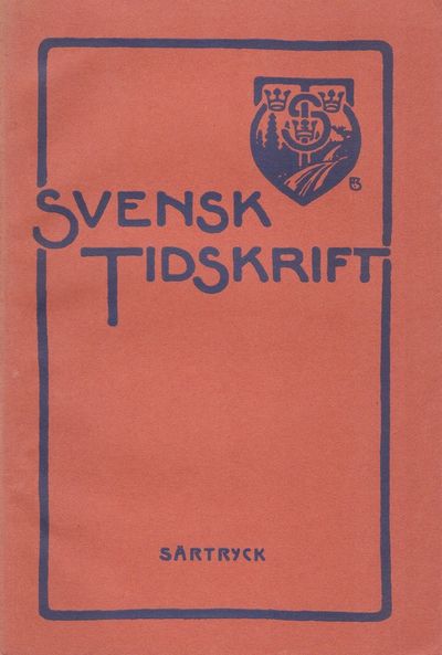 Talare och talekonst. Särtryck ur Svensk…