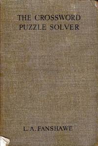 the crossword puzzle solver by l a fanshawe hardcover 1933