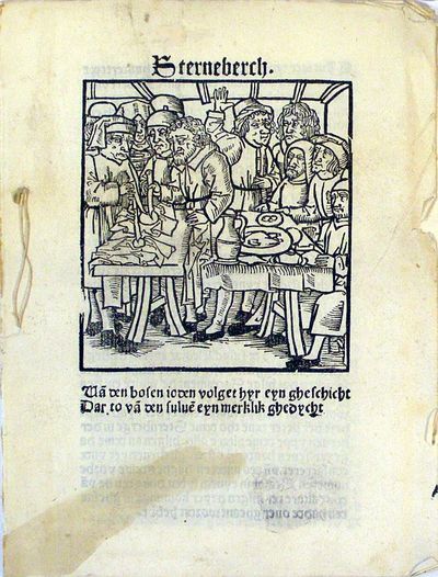 Geschichte der Juden zu Sternberg mit dem Sakrament [Low German] (S)terneberch. Ua den bosen ioden volget hyr eyn gheschicht