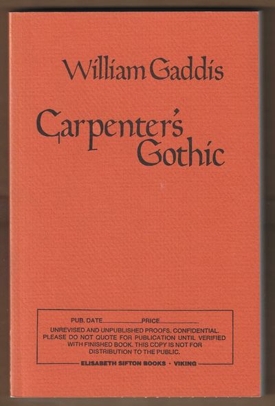 Carpenter's Gothic (Advance Uncorrected Proof)