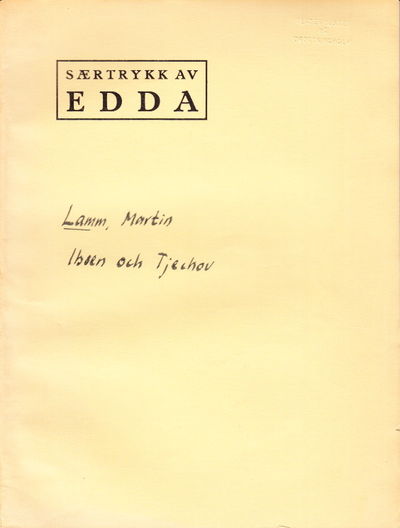 Ibsen och Tjekov. Særtryck af Edda.