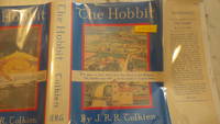 Hobbit or There &amp; Back Again, The (1938) 1st U.S. EDITION 2ND ISSUE of J. R. R. Tolkien Masterpiece Set in Middle Earth, with FACSIMILE of Original Dustjacket Designed By Tolkien, as Found on the Original UK Editions with Blurb from London Times on Front. by J. R. R. Tolkien, INNER HINGES Cracked & Starting, Contains the Full Color Frontispiece the Hill: Hobbiton-across-the Water with Small Chip Edge & Small Water Stain, as Well as the Original b/w & Color Line Drawings By Tolkien. Illustrated Col - 1938