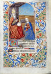 Illuminated Manuscript Leaf: The Coronation of the Virgin