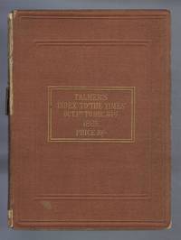 Palmer's Index to the Times Newspaper 1885 Autumnal Quarter - October 1 to December 31 by Samuel Palmer - First Edition - 1886 - from Bailgate Books Ltd (SKU: 44019101117)