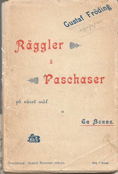 Räggler å Paschaser på vårt mål tå En Bonne