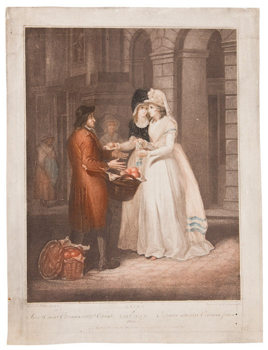 Cries of London, Plate 3rd. Sweet China Oranges, sweet China Oranges