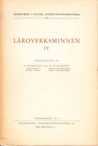 Läroverksminnen IV.