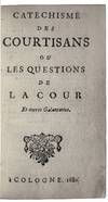 View Image 1 of 5 for Catéchisme des courtisans ou les Questions de la cour et autres galanteries Inventory #4267