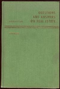 QUESTIONS AND ANSWERS ON REAL ESTATE by Robert Semenow - Hardcover - Sixth Edition; Third Printing - 1971 - from Gibson's Books (SKU: 41297)