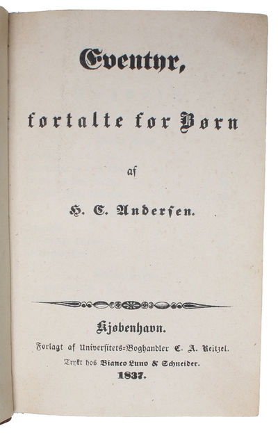Eventyr fortalte for Børn. (1.-3. Hefte) + Eventyr fortalte for Børn. Ny Samling (1.-3. Hefte). 2 Bind. [I.e. Fairy Tales Told for Children. 6 issues, divided into two volumes - all that was issued]. - [INAUGURANTING THE FAIRY TALE-GENRE] (photo 2)