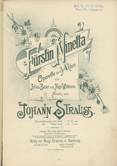 Fürstin Ninetta [Piano-vocal score]