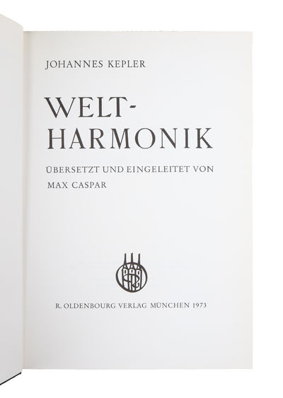 Weltharmonik. übersetzt und eingeleitet von Max…