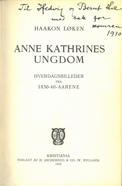 Anne Kathrines ungdom. Hverdagsbilleder fra 1830-40 - aarene. (photo 2)