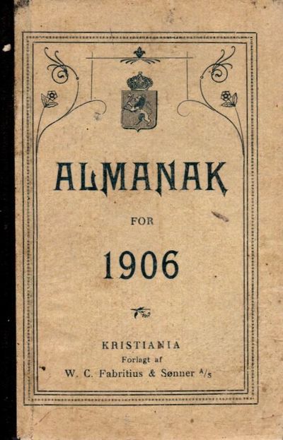 Almanak for aaret efter Christi fødsel 1908. Den…