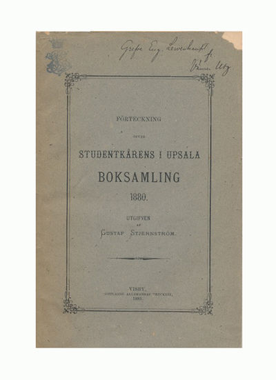 Förteckning öfver Studentkårens i Upsala…