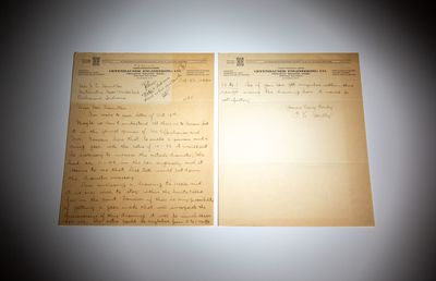 F.E. Scully Handwritten Letter - Offenhauser Engineering Company