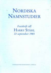 Nordiska namnstudier. Festskrift till Harry Ståhl…