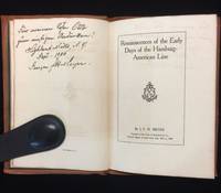 REMINISCENCES OF THE EARLY DAYS OF THE HAMBURG-AMERICAN LINE