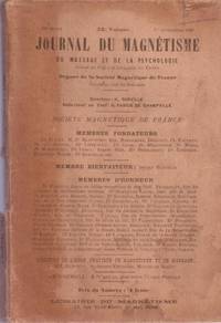 Journal du Magnétisme n° 1 - 35ème volume