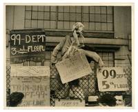 [Wire Photo]: Effigy of a Strikebreaker: “The Old Rat J. Andrews – Remember Him??????”