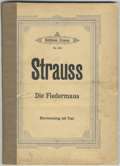 Die Fledermaus [Piano-vocal score]