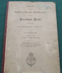 cover of Report on the Identification and Nomenclature of the Himalayan Peaks as seen from Katmandu, Nepal,