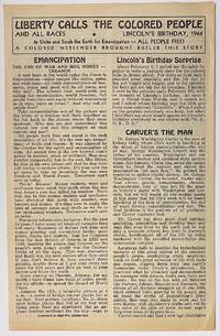 cover of Liberty calls the colored people and all races. Lincoln's birthday, 1944