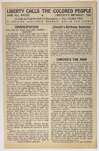 Liberty calls the colored people and all races. Lincoln&#039;s birthday, 1944 de Butler, W.J - 1944