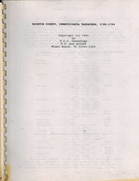 cover of Fayette County, Pennsylvania Taxpayers, 1785-1799