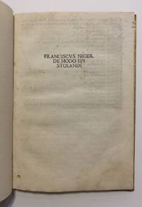 [POST INCUNABLE ~ 1508]. De modo epistolandi ("The Art of Writing")