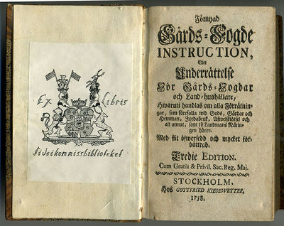 Förnyad gårds-fogde instruction, eller…