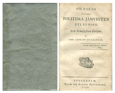 Om faran för den politiska jämvigten uti Europa.…
