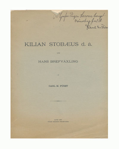 Kilian Stobæus d.ä. och hans brefväxling.