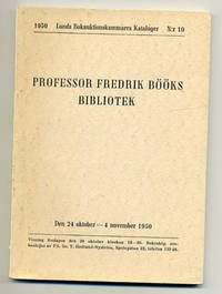 Förteckning över professor Fredrik Bööks…