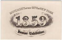 Engraved Ticket to NYU 1859 Junior Exhibition