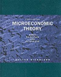Microeconomic Theory: Basic Principles and Extensions