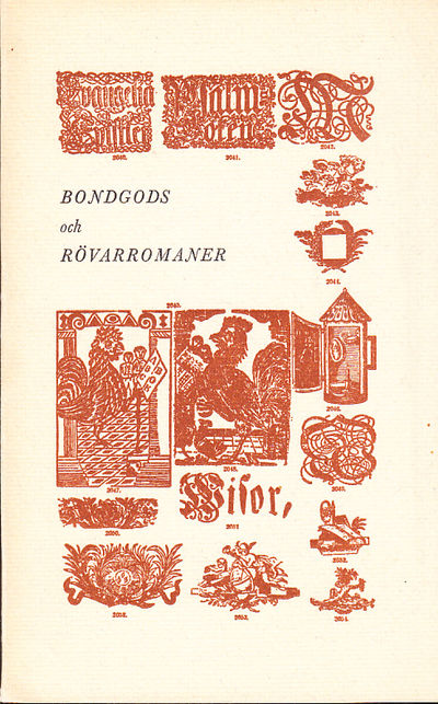 Bondgods och rövarromaner. Kring…