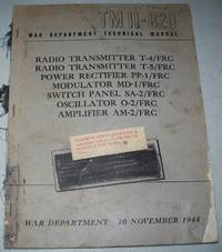 TM 11-820: Radio Transmitter/Power Rectifier/Modular/Switch panel/Oscillator/Amplifier (War...